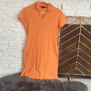 Cotton Mesh Polo tshirt dress